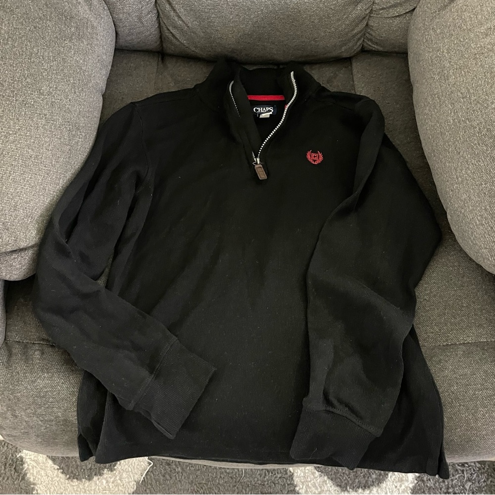 Chaps boy’s youth zip sweatshirt, size medium 10/12. Excellent condition!